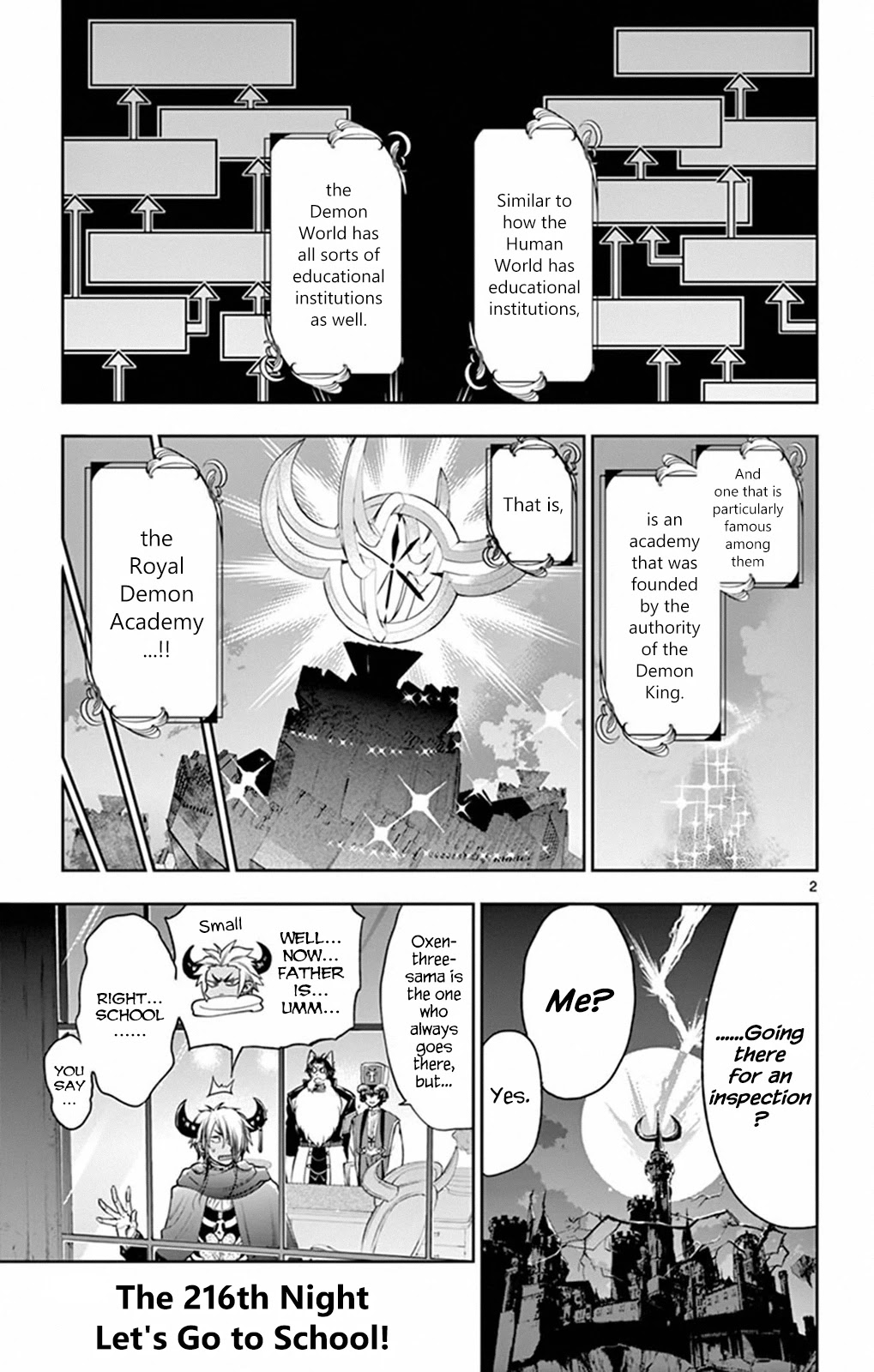 Maou-jou de Oyasumi Chapter 216 page 2 - Chapter 216: The 216th Night