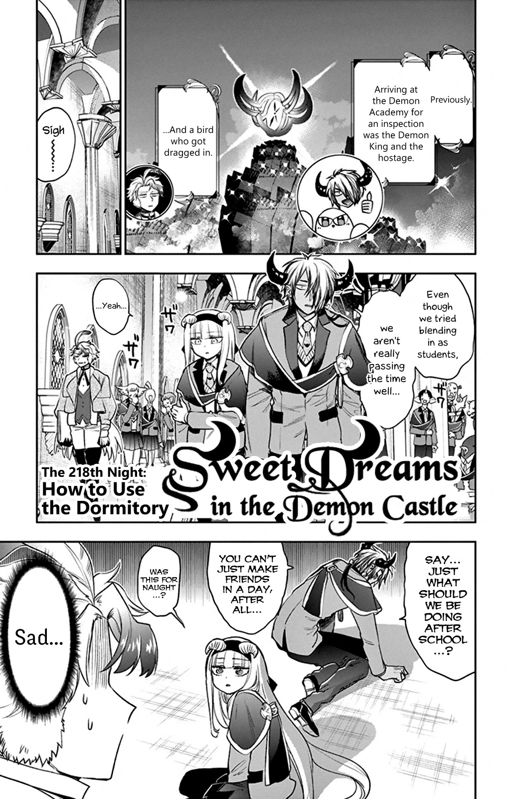 Maou-jou de Oyasumi Chapter 218 page 1 - Chapter 218: The 218th Night