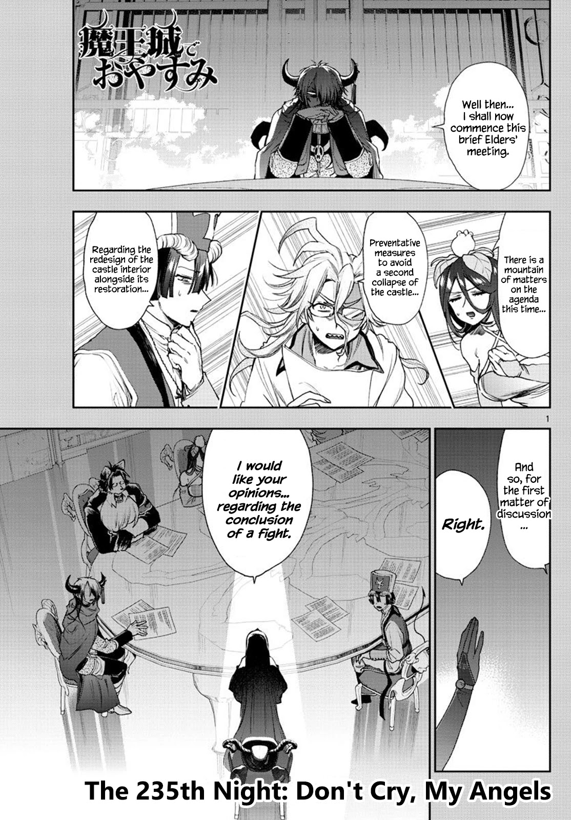 Maou-jou de Oyasumi Chapter 235 page 1 - Chapter 235: The 235th Night