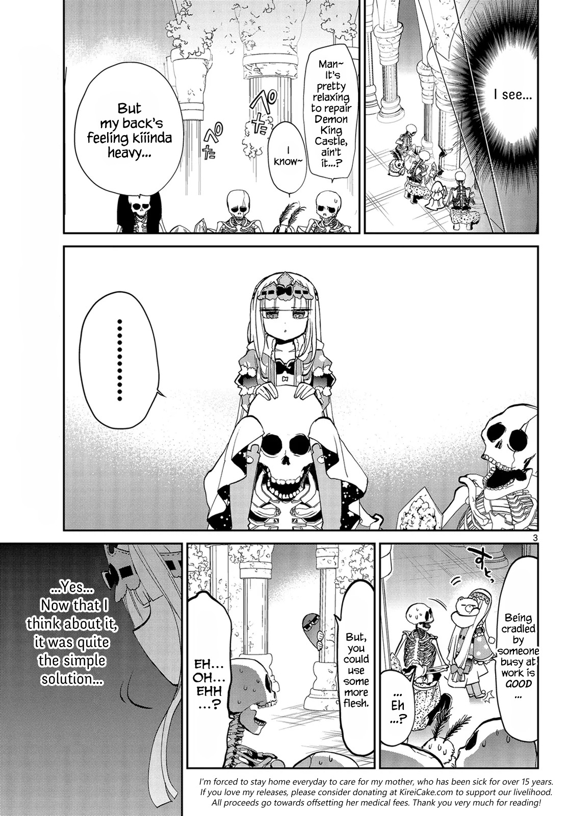 Maou-jou de Oyasumi Chapter 25 page 3 - Chapter 25: On a Cradle Unto the Grave
