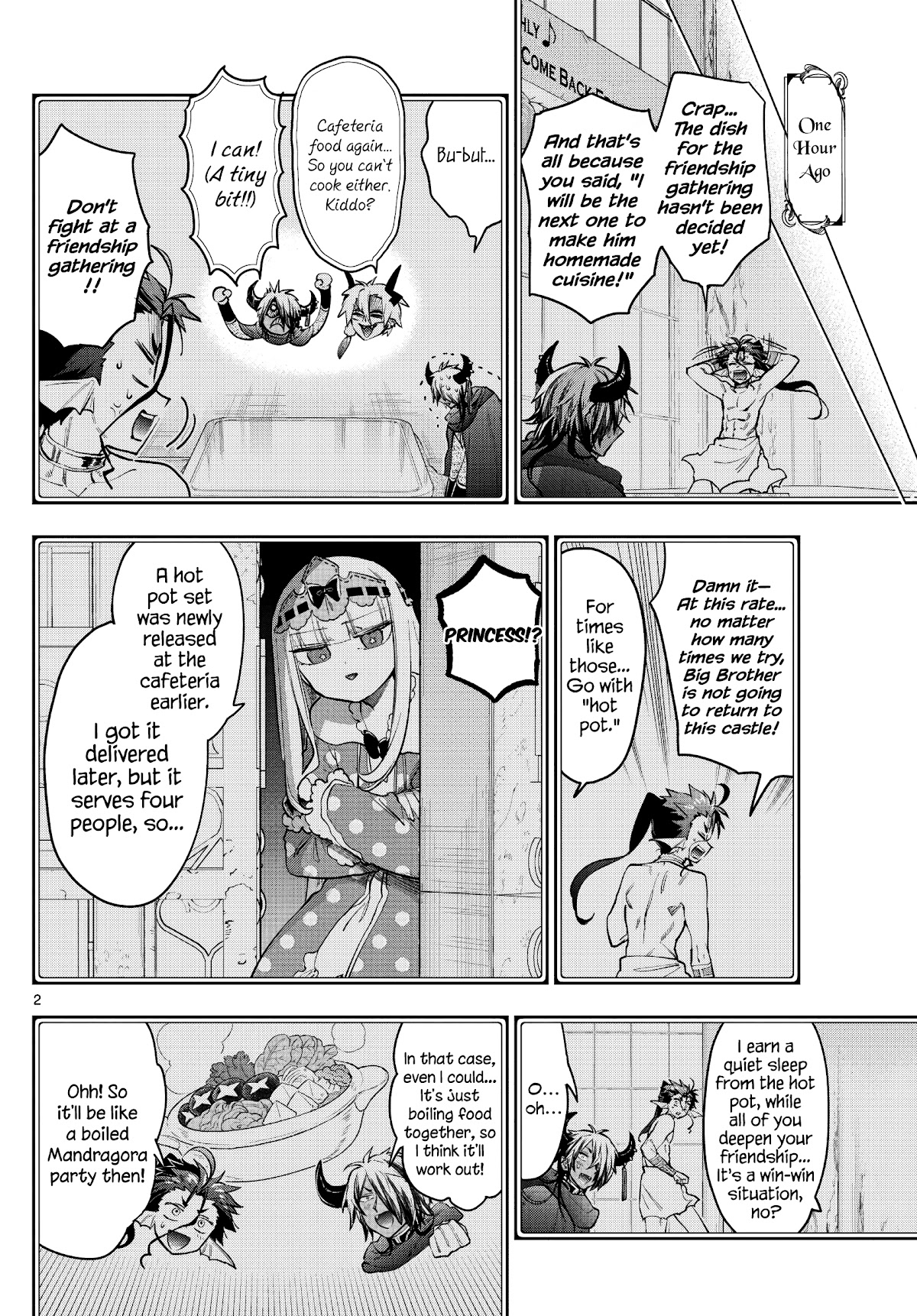 Maou-jou de Oyasumi Chapter 269 page 2 - Chapter 269: Versus, Demon King Castle Hot Pot B Set (Tajine)