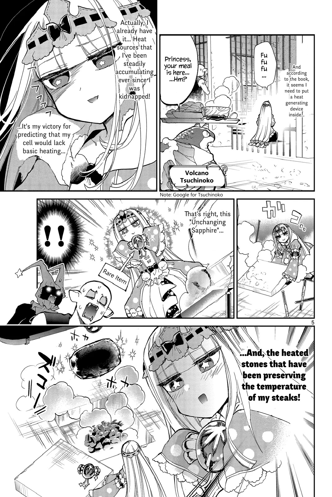 Maou-jou de Oyasumi Chapter 27 page 5 - Chapter 27: The Sloth Making Machine