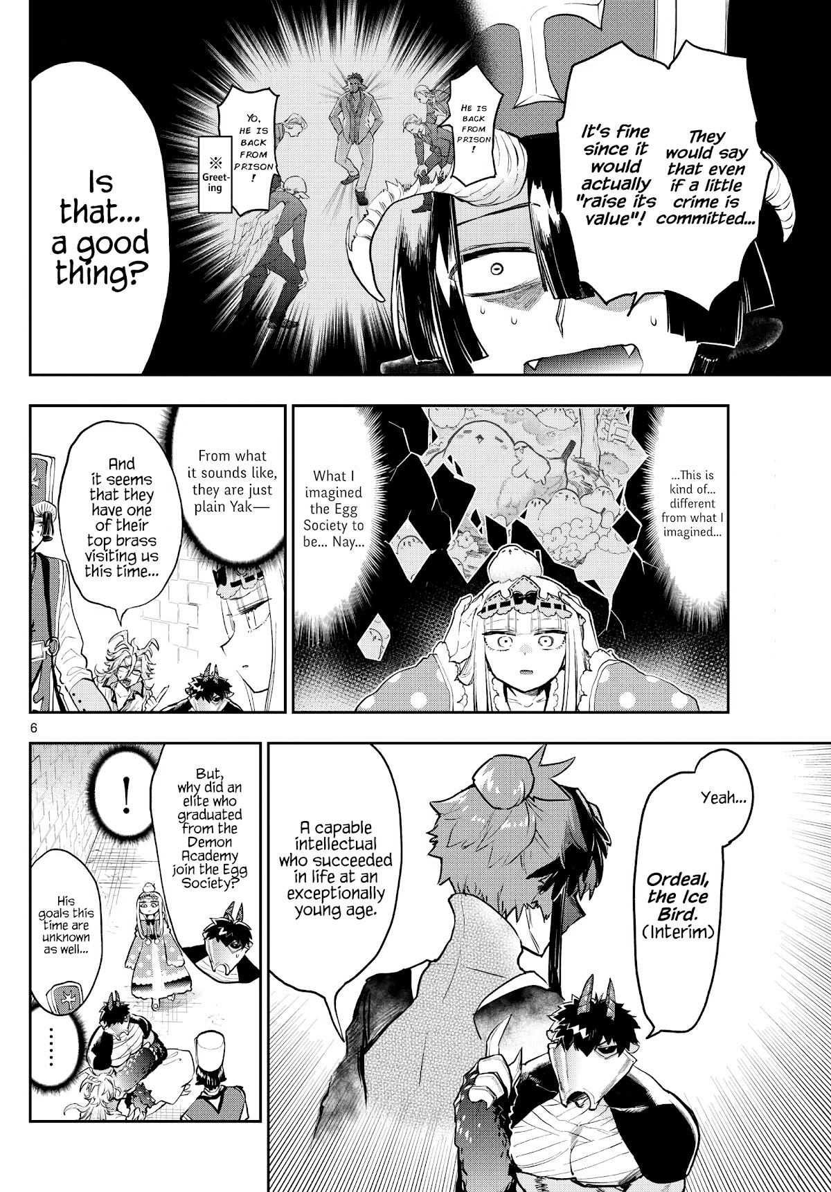 Maou-jou de Oyasumi Chapter 273 page 6 - Chapter 273: The Egg Society is Downright Psycho