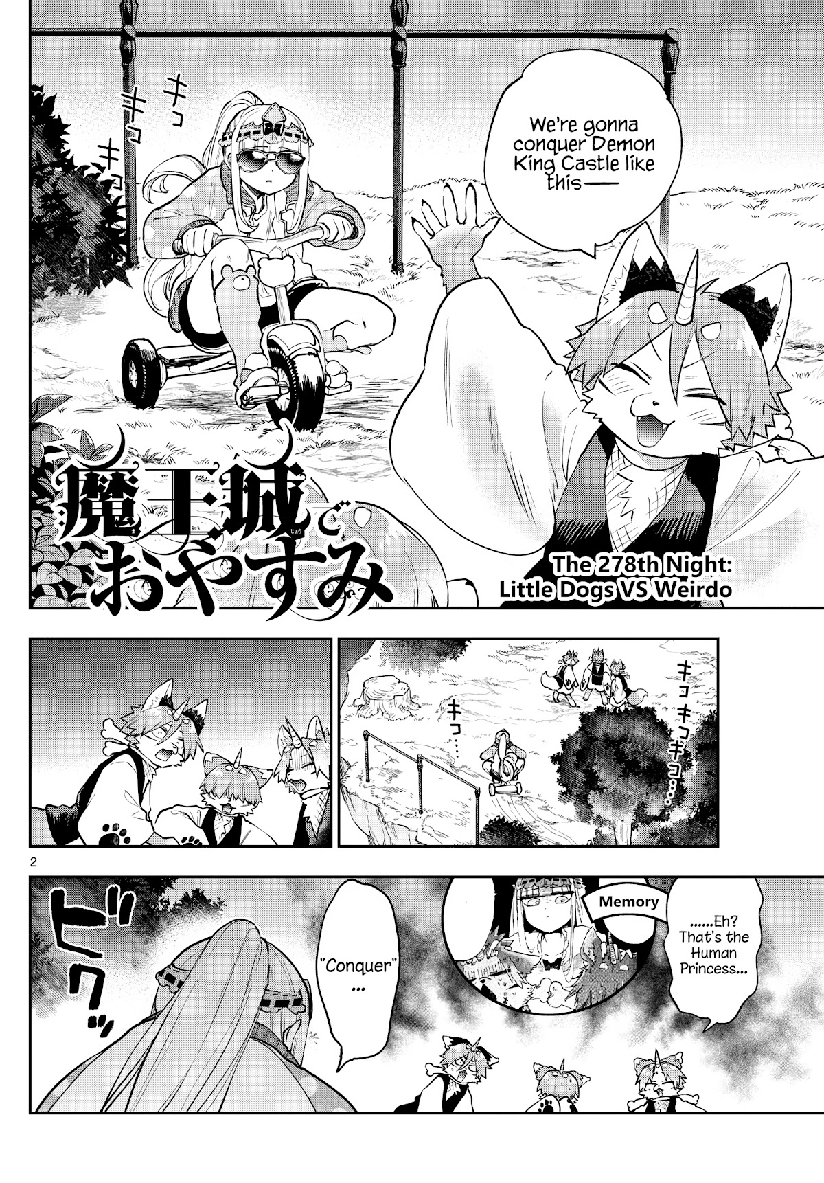 Maou-jou de Oyasumi Chapter 278 page 2 - Chapter 278: Little Dogs VS Weirdo