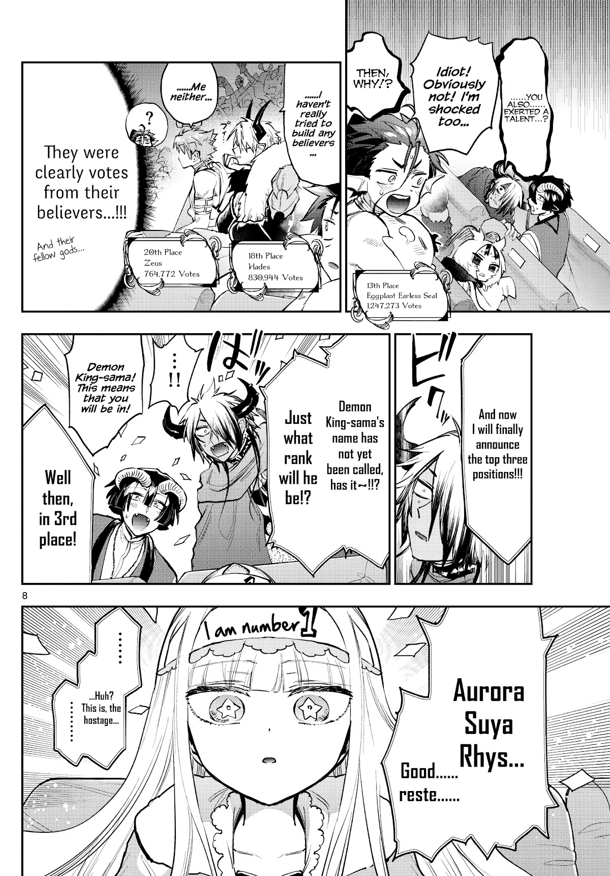 Maou-jou de Oyasumi Chapter 279 page 8 - Chapter 279: The Great Demon King Army Popularity Poll!!