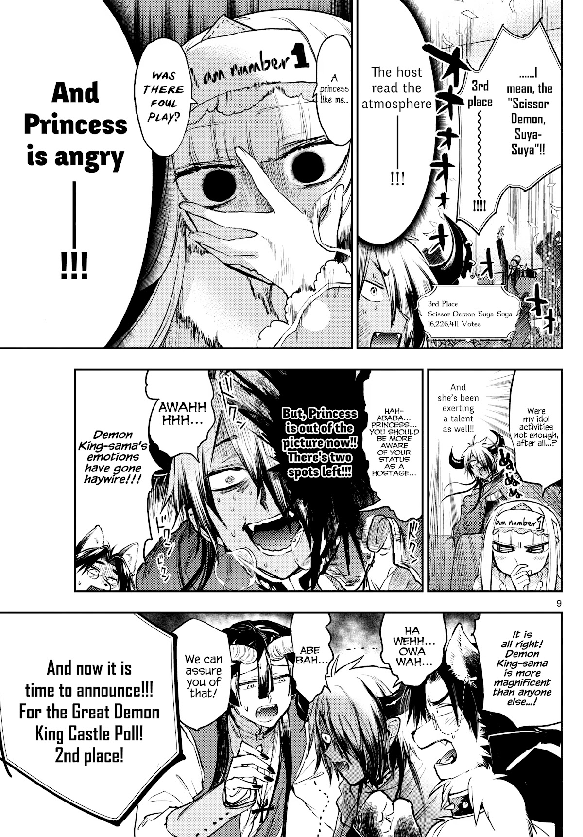 Maou-jou de Oyasumi Chapter 279 page 9 - Chapter 279: The Great Demon King Army Popularity Poll!!