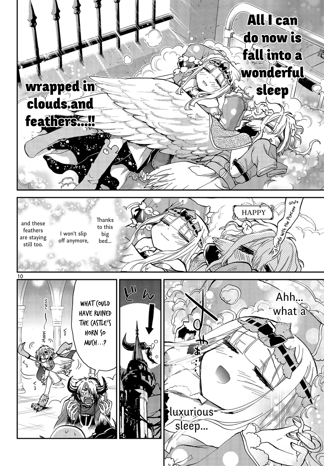 Maou-jou de Oyasumi Chapter 28 page 10 - Chapter 28: Totally Fluffy Futon Taxi