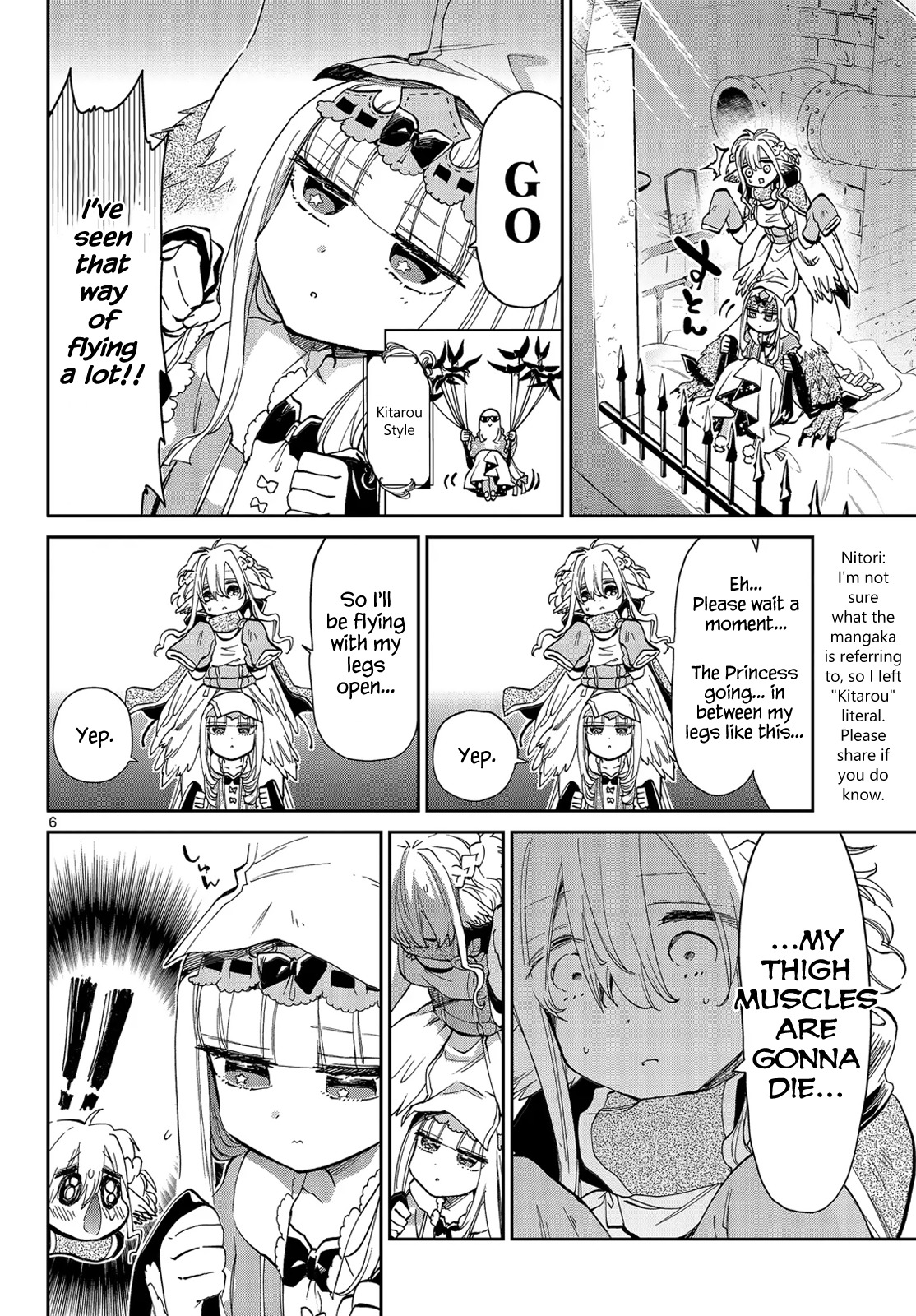 Maou-jou de Oyasumi Chapter 28 page 6 - Chapter 28: Totally Fluffy Futon Taxi