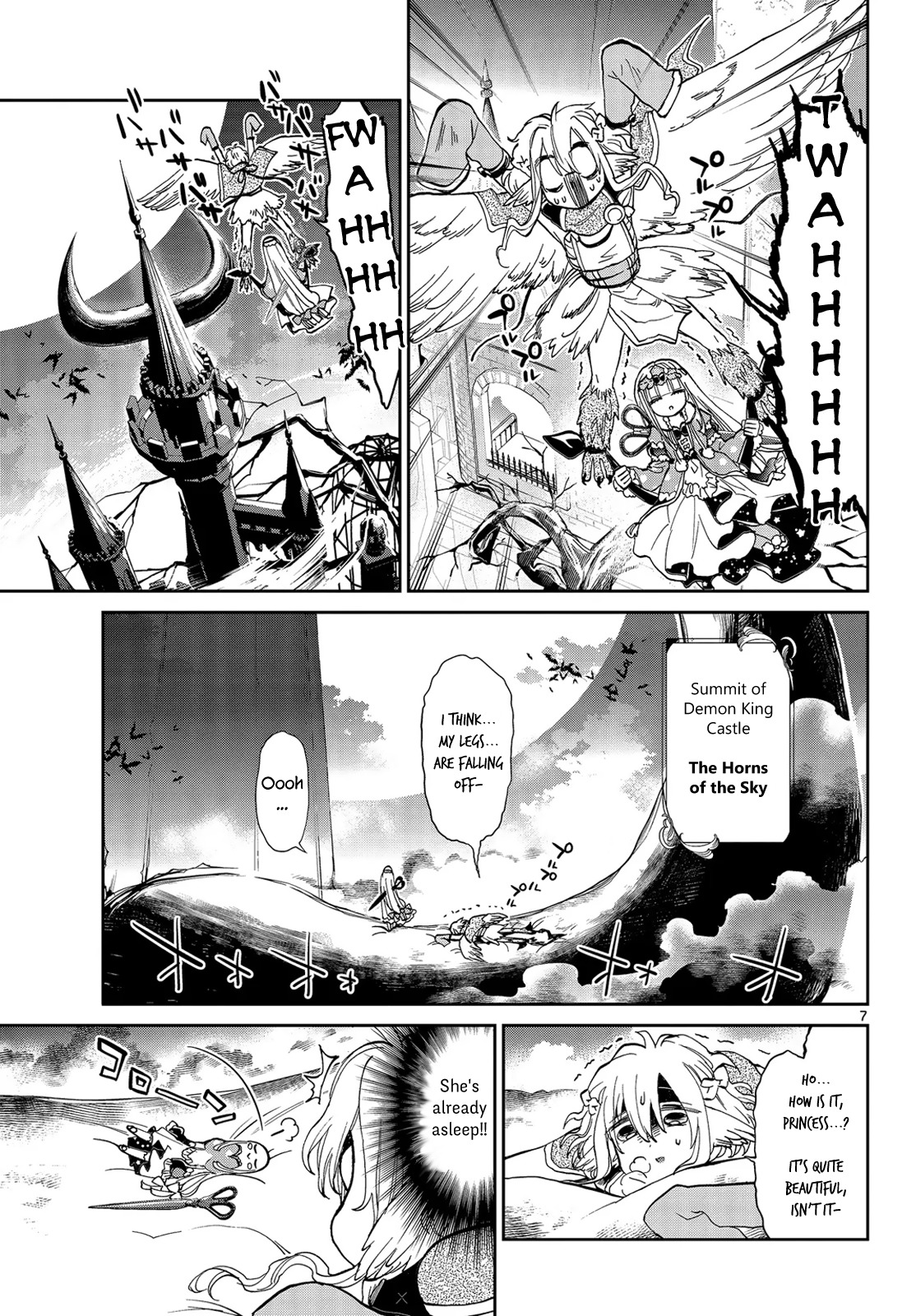 Maou-jou de Oyasumi Chapter 28 page 7 - Chapter 28: Totally Fluffy Futon Taxi