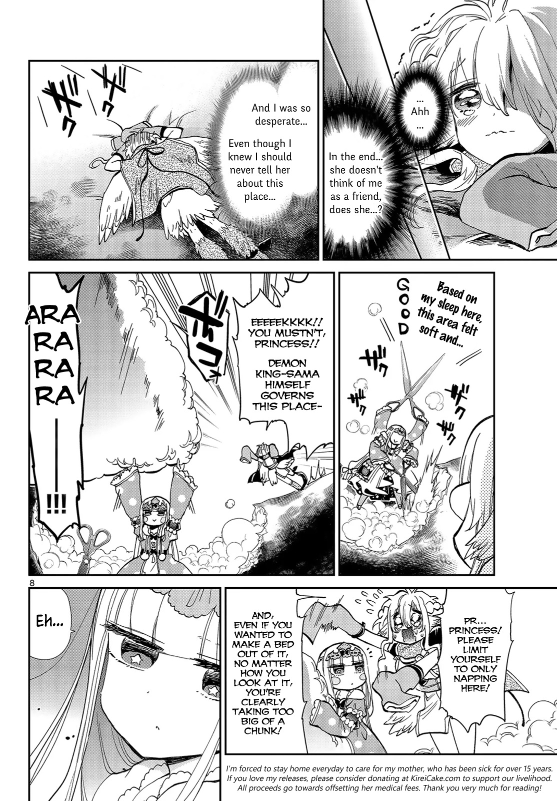 Maou-jou de Oyasumi Chapter 28 page 8 - Chapter 28: Totally Fluffy Futon Taxi