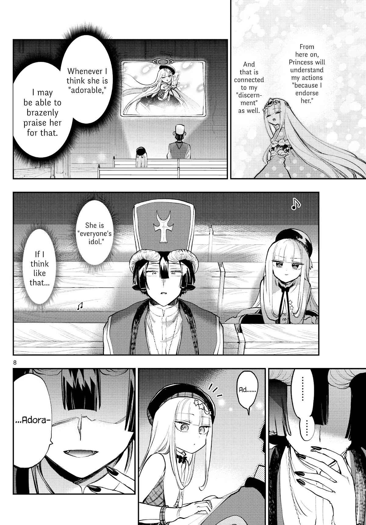 Maou-jou de Oyasumi Chapter 281 page 8 - Chapter 281: A Visiting Idol