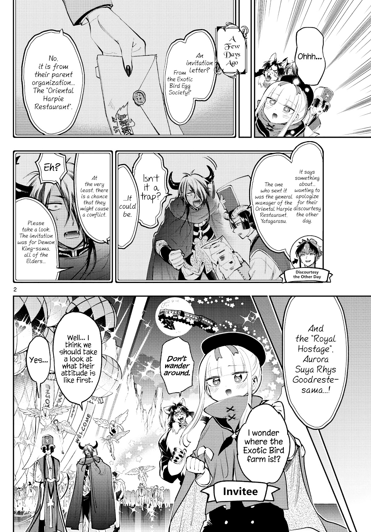 Maou-jou de Oyasumi Chapter 282 page 2 - Chapter 282: It Isn't A Trap! ♥ The Oriental Harpie Restaurant
