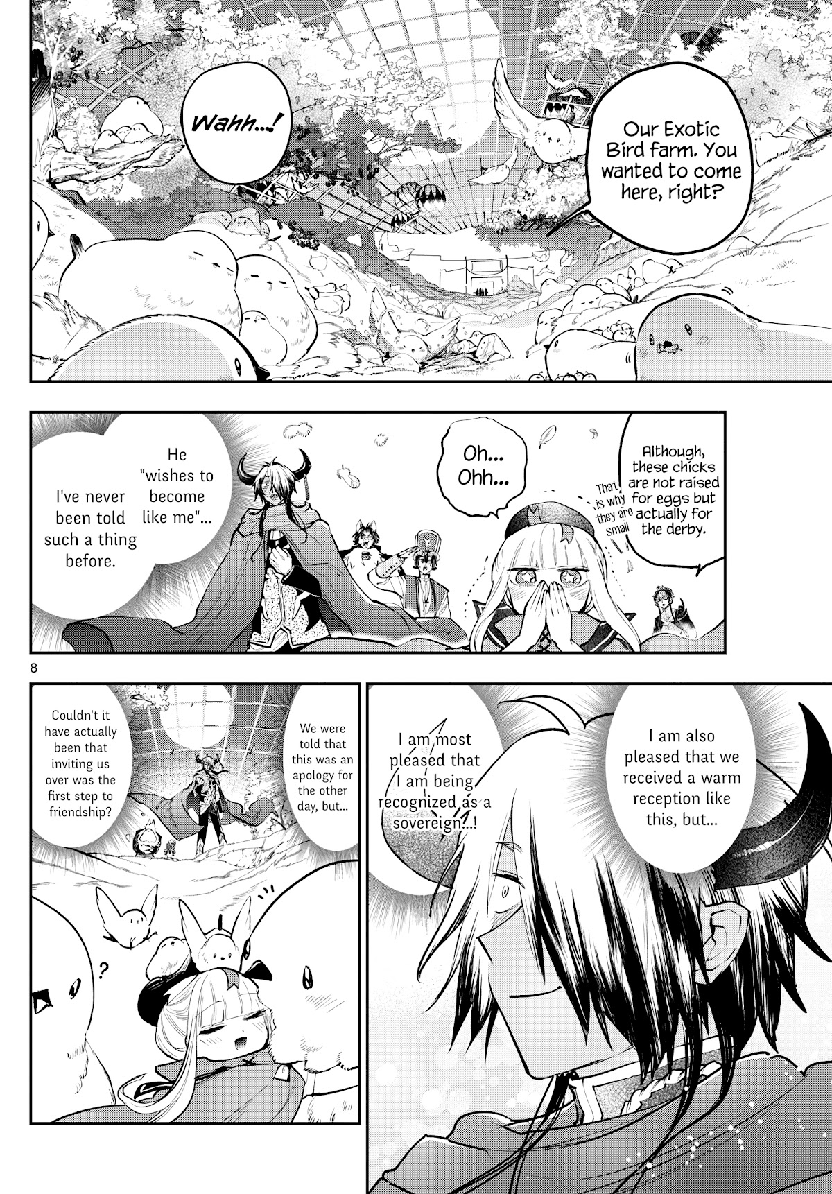 Maou-jou de Oyasumi Chapter 282 page 8 - Chapter 282: It Isn't A Trap! ♥ The Oriental Harpie Restaurant