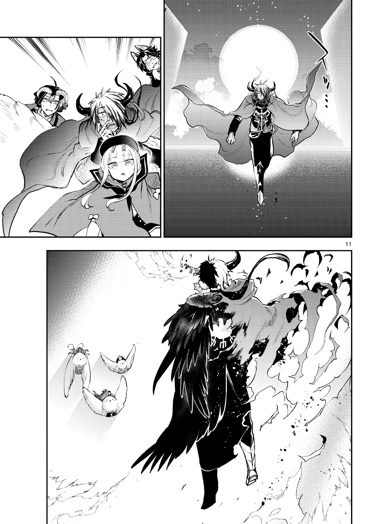Maou-jou de Oyasumi Chapter 283 page 11 - Chapter 283: Running Uphill, the Harpie Race