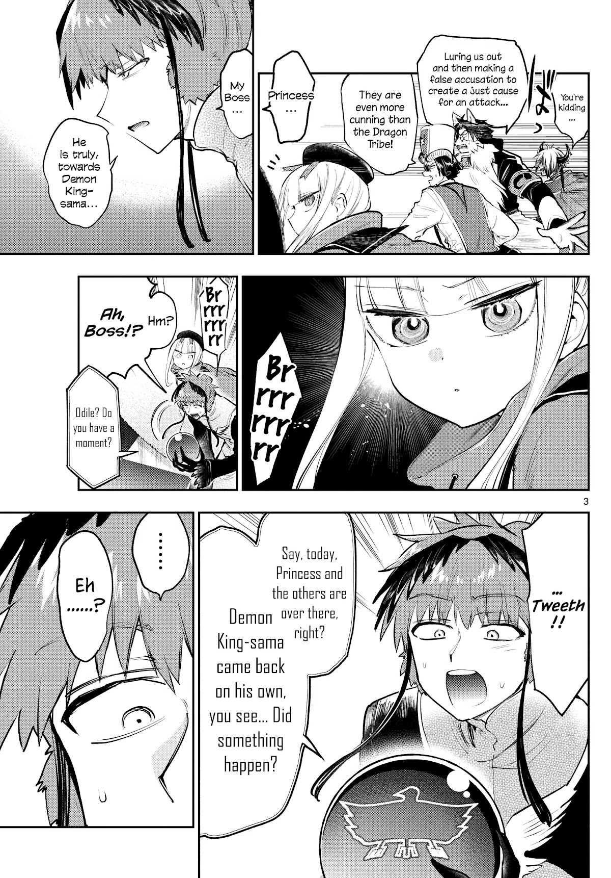 Maou-jou de Oyasumi Chapter 283 page 3 - Chapter 283: Running Uphill, the Harpie Race