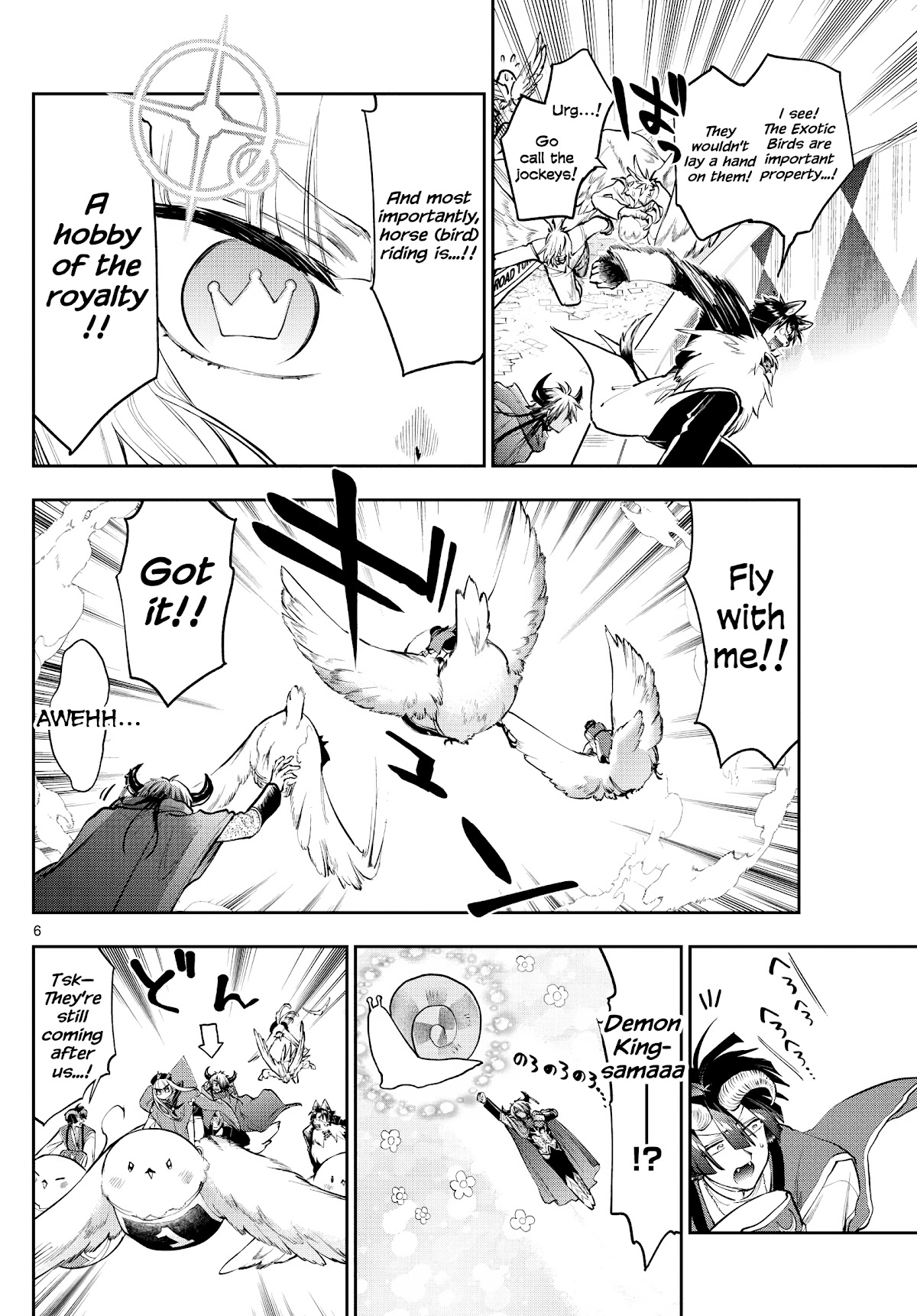 Maou-jou de Oyasumi Chapter 283 page 6 - Chapter 283: Running Uphill, the Harpie Race
