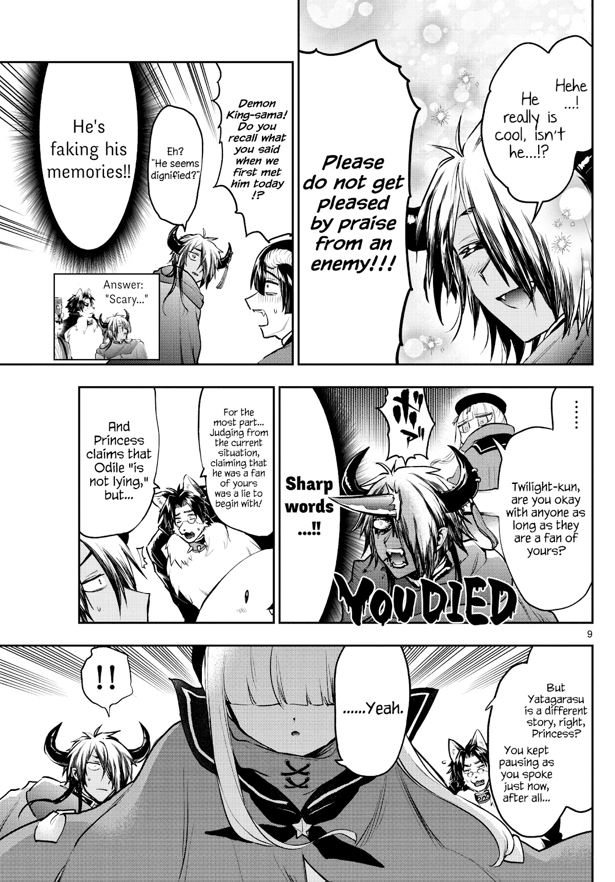 Maou-jou de Oyasumi Chapter 283 page 9 - Chapter 283: Running Uphill, the Harpie Race