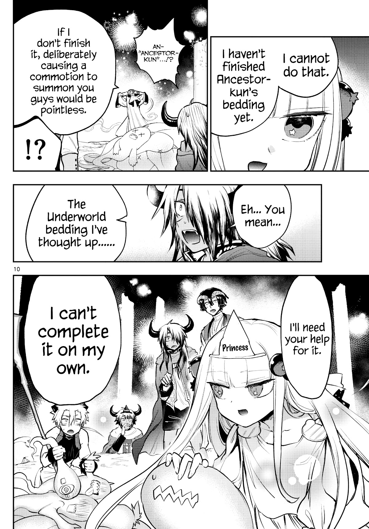 Maou-jou de Oyasumi Chapter 292 page 10 - Chapter 292: Advance to the Underworld! The Horned Trio