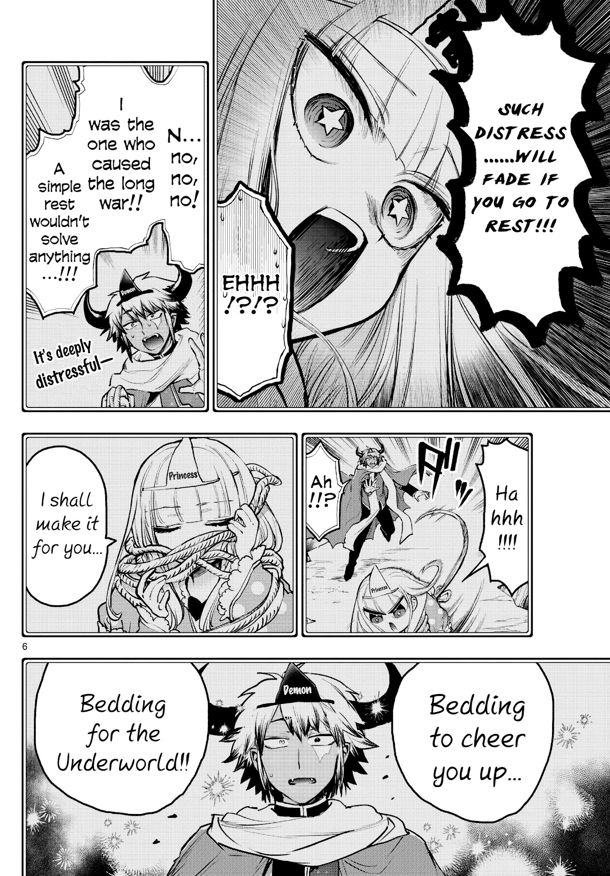 Maou-jou de Oyasumi Chapter 292 page 6 - Chapter 292: Advance to the Underworld! The Horned Trio