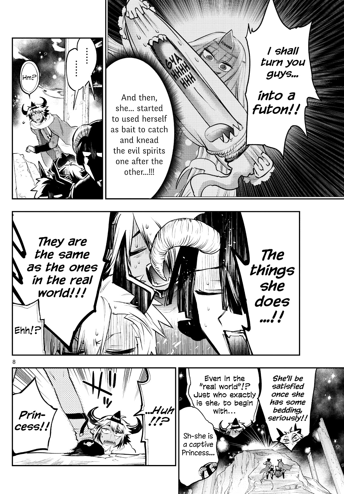 Maou-jou de Oyasumi Chapter 292 page 8 - Chapter 292: Advance to the Underworld! The Horned Trio