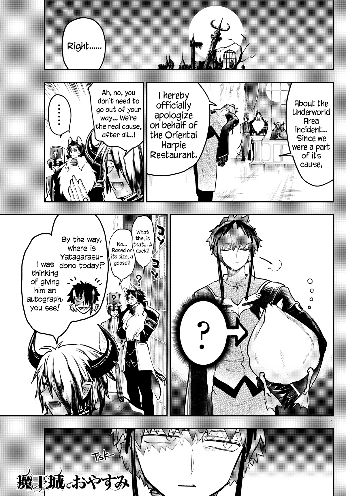 Maou-jou de Oyasumi Chapter 295 page 1 - Chapter 295: His Golden Goose
