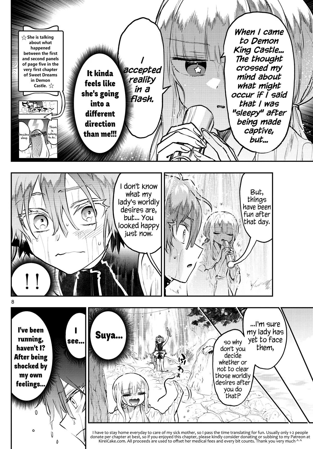 Maou-jou de Oyasumi Chapter 296 page 8 - Chapter 296: You'll Be Relieved Once It All Washes Away