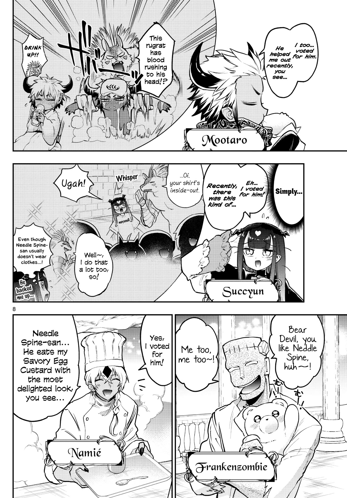 Maou-jou de Oyasumi Chapter 301 page 8 - Chapter 301: Springy Body Case File