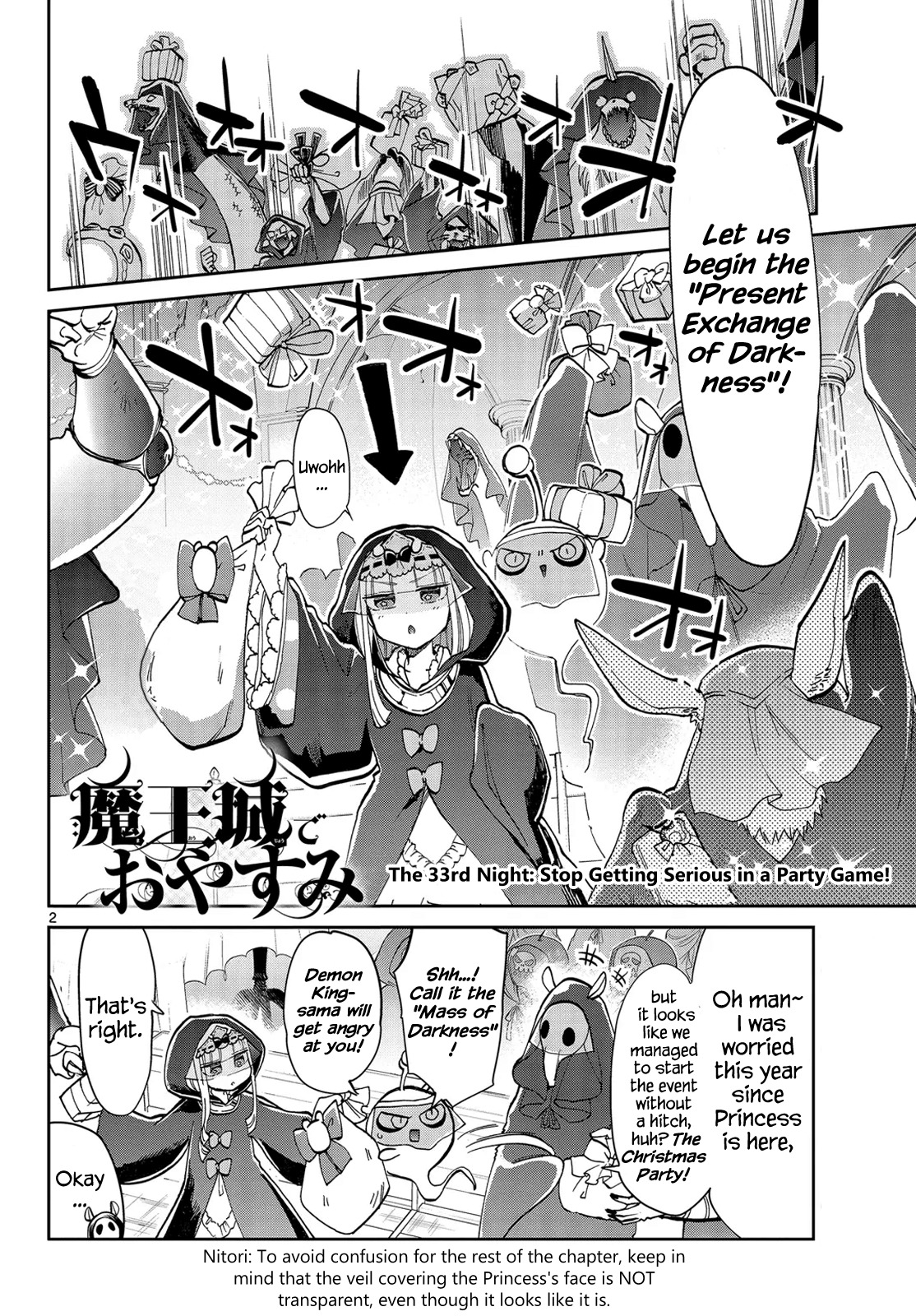 Maou-jou de Oyasumi Chapter 33 page 2 - Chapter 33: Stop Getting Serious in a Party Game!