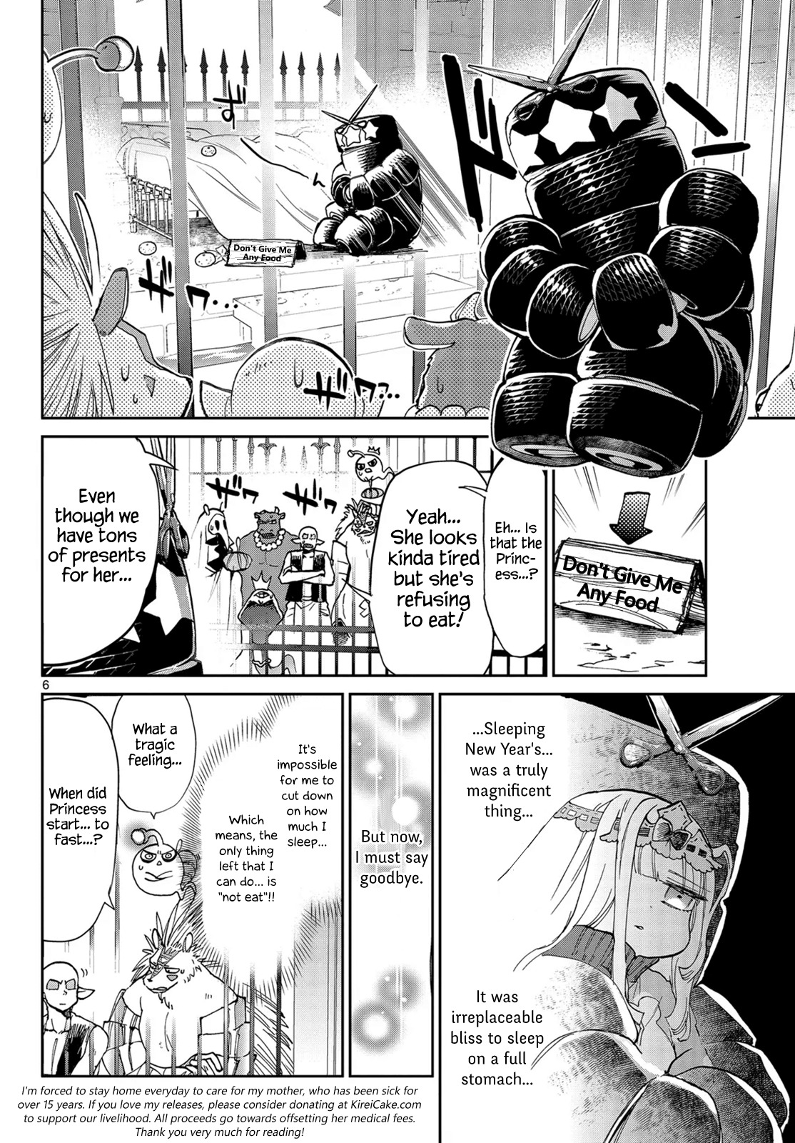 Maou-jou de Oyasumi Chapter 34 page 6 - Chapter 34: Springy ♡ Princess