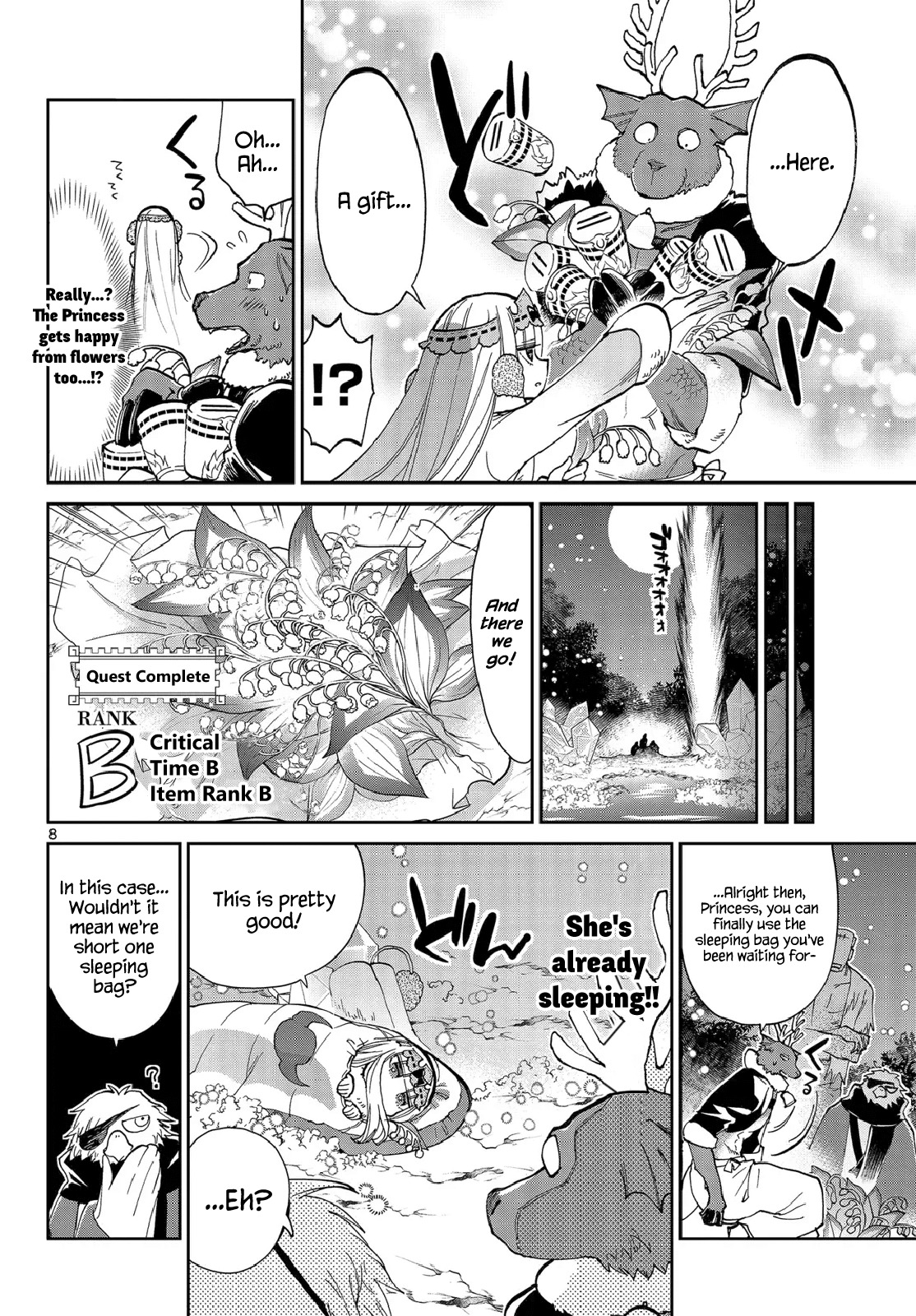 Maou-jou de Oyasumi Chapter 35 page 8 - Chapter 35: Sweet Dreams in the Outskirts of Demon King Castle
