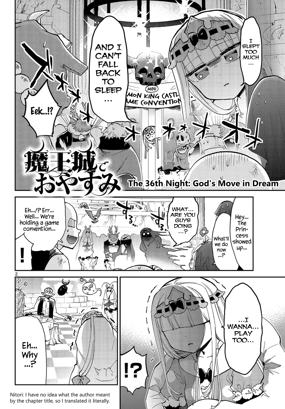 Maou-jou de Oyasumi Chapter 36 page 2 - Chapter 36: God's Move in Dream