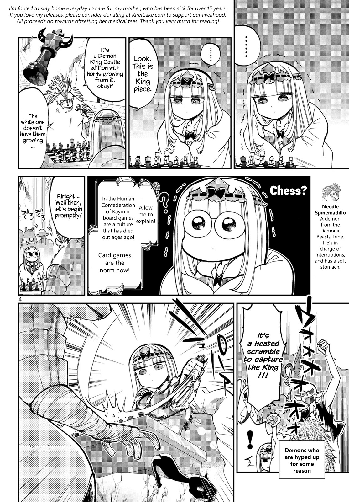 Maou-jou de Oyasumi Chapter 36 page 4 - Chapter 36: God's Move in Dream