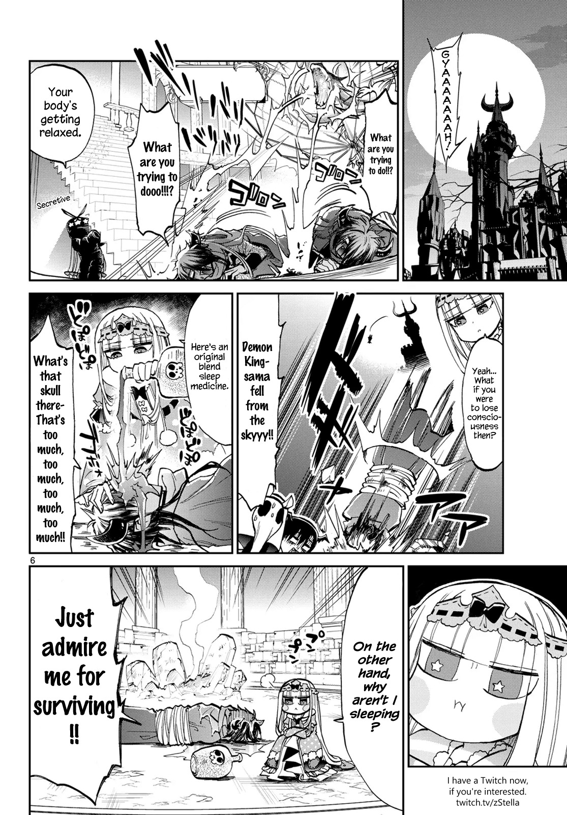 Maou-jou de Oyasumi Chapter 38 page 6 - Chapter 38: Demon King-sama's Sleep or Die