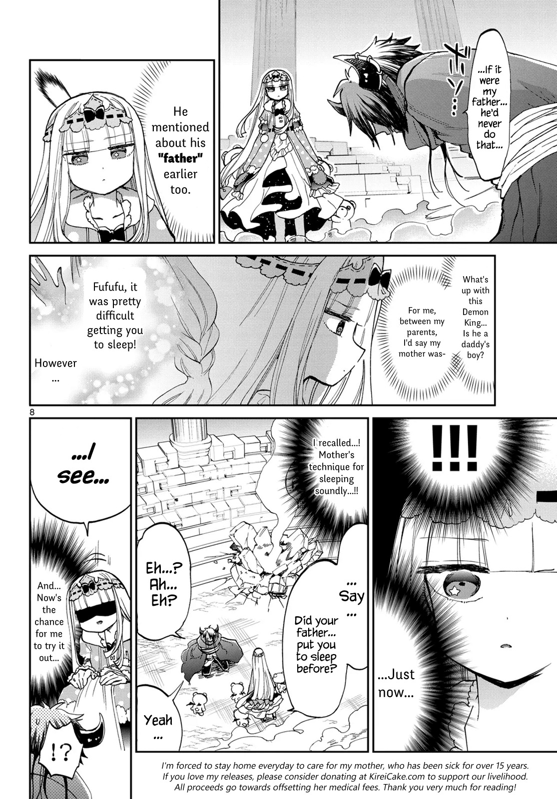 Maou-jou de Oyasumi Chapter 38 page 8 - Chapter 38: Demon King-sama's Sleep or Die