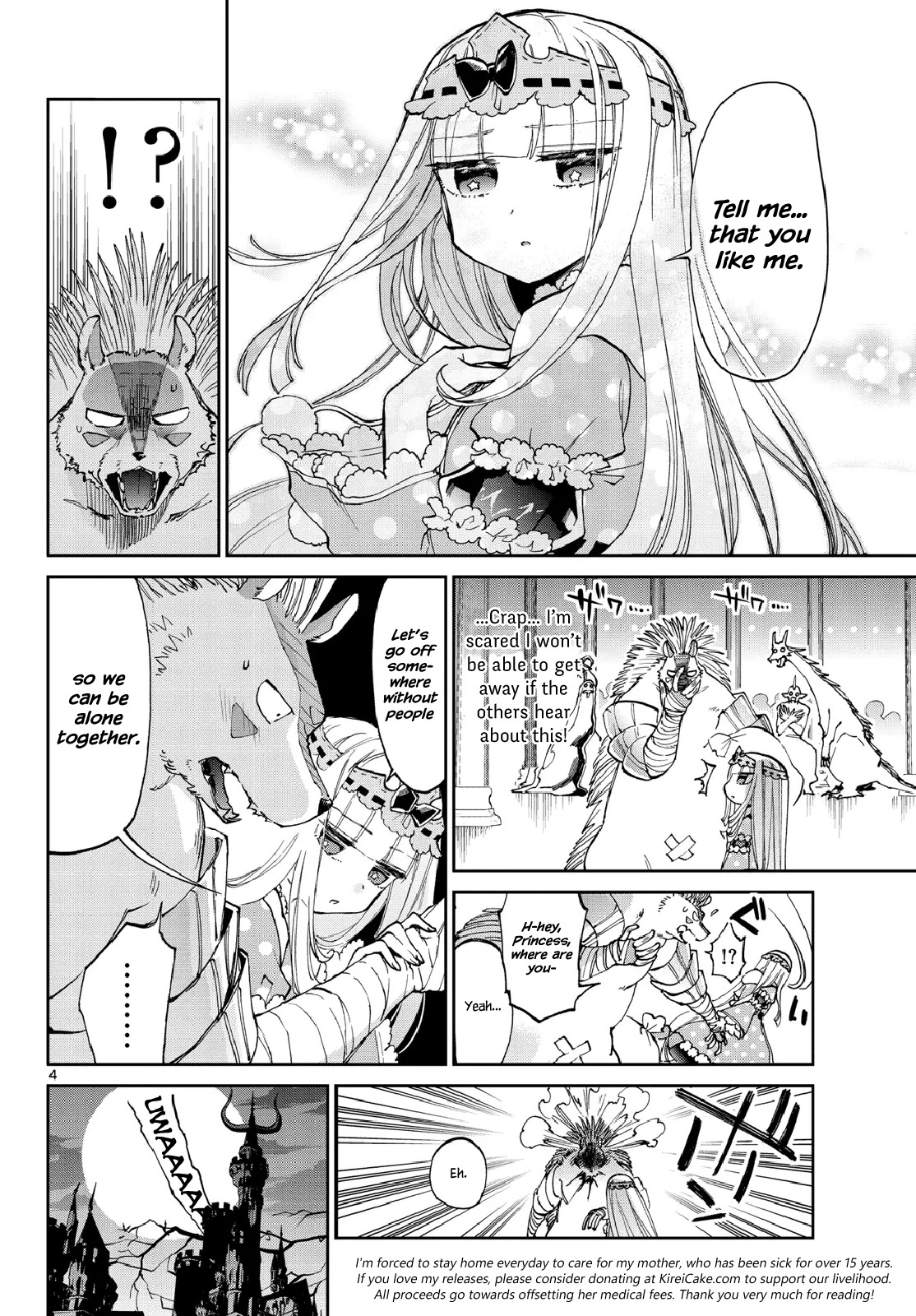 Maou-jou de Oyasumi Chapter 40 page 4 - Chapter 40: Chocolate is the Colour of Blood, the Colour of Love