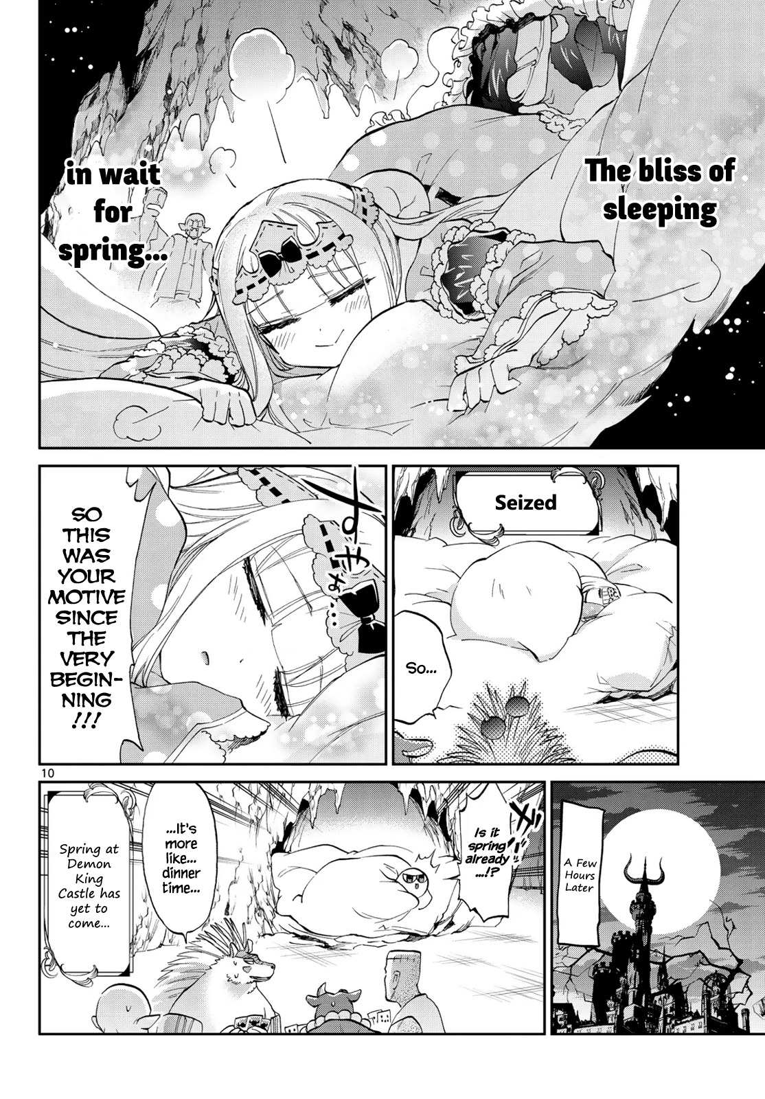 Maou-jou de Oyasumi Chapter 41 page 10 - Chapter 41: Spine-chan Doesn't Sleep
