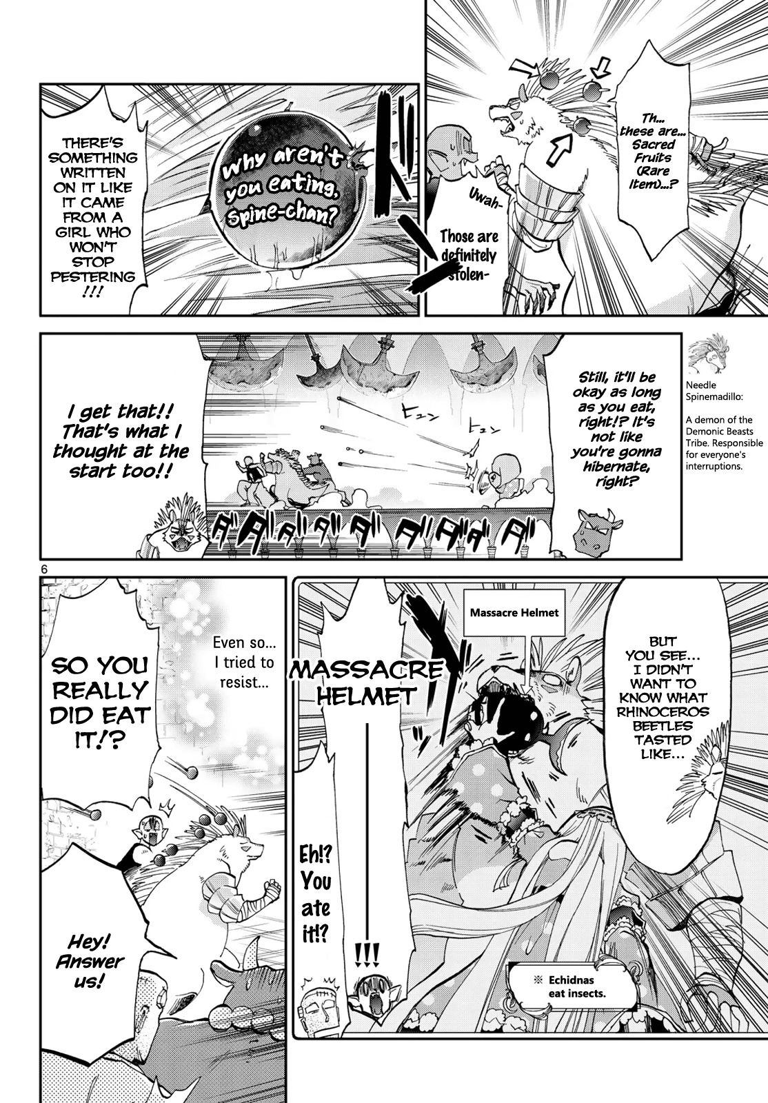 Maou-jou de Oyasumi Chapter 41 page 6 - Chapter 41: Spine-chan Doesn't Sleep
