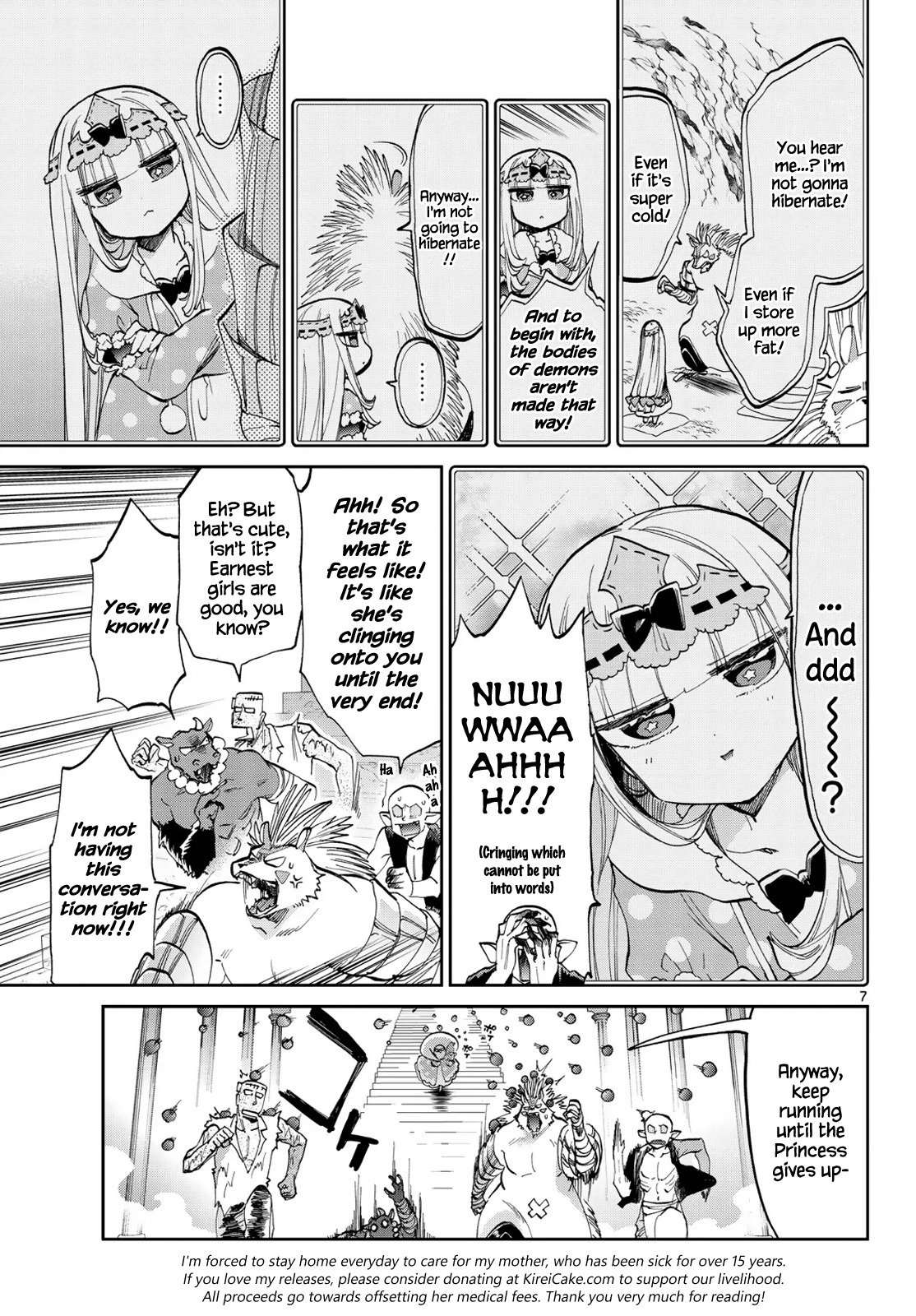 Maou-jou de Oyasumi Chapter 41 page 7 - Chapter 41: Spine-chan Doesn't Sleep