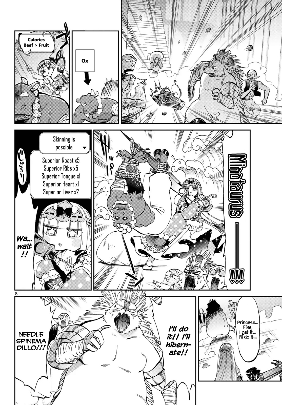 Maou-jou de Oyasumi Chapter 41 page 8 - Chapter 41: Spine-chan Doesn't Sleep