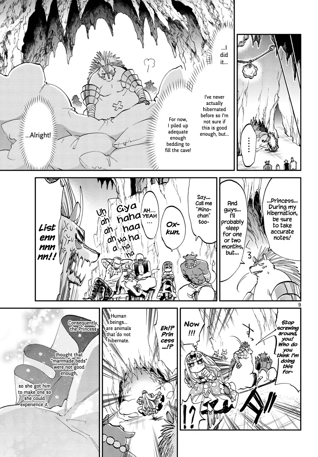 Maou-jou de Oyasumi Chapter 41 page 9 - Chapter 41: Spine-chan Doesn't Sleep