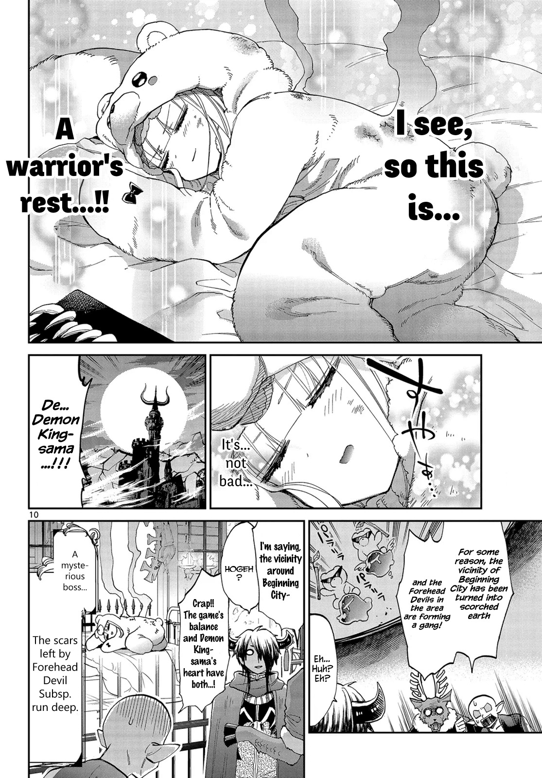 Maou-jou de Oyasumi Chapter 43 page 10 - Chapter 43: Attack!! Forehead Devil Subspecies!