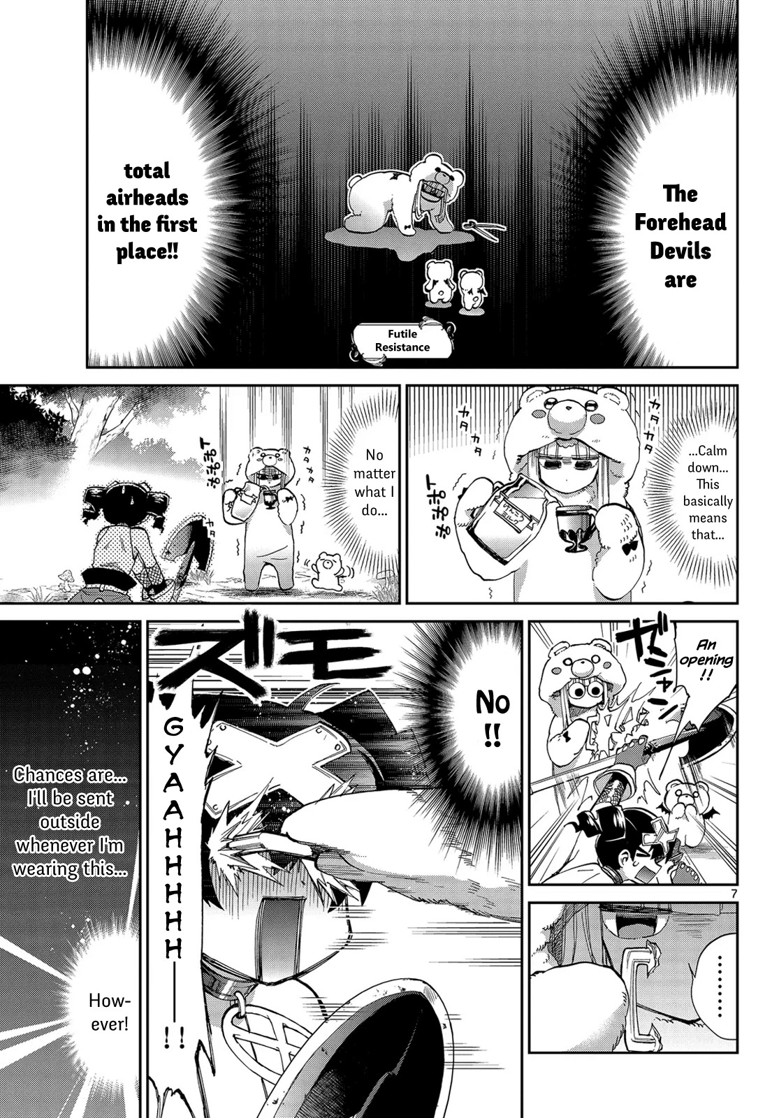 Maou-jou de Oyasumi Chapter 43 page 7 - Chapter 43: Attack!! Forehead Devil Subspecies!