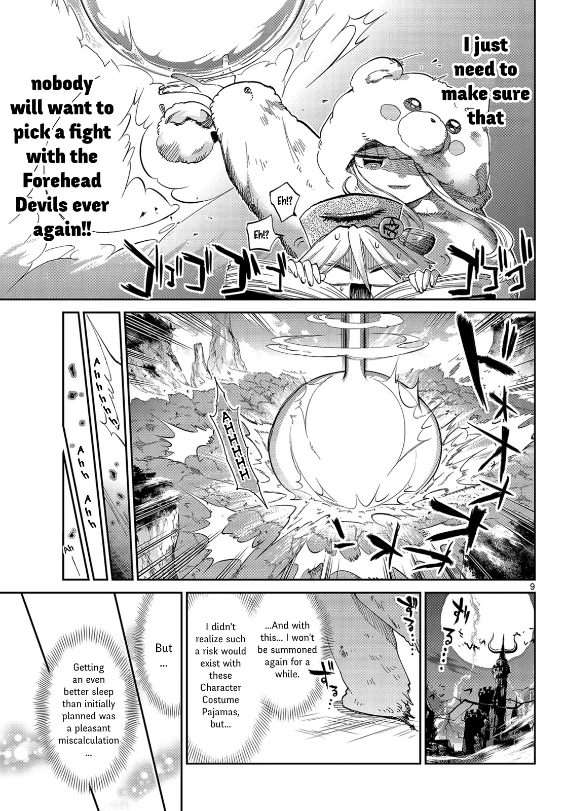 Maou-jou de Oyasumi Chapter 43 page 9 - Chapter 43: Attack!! Forehead Devil Subspecies!