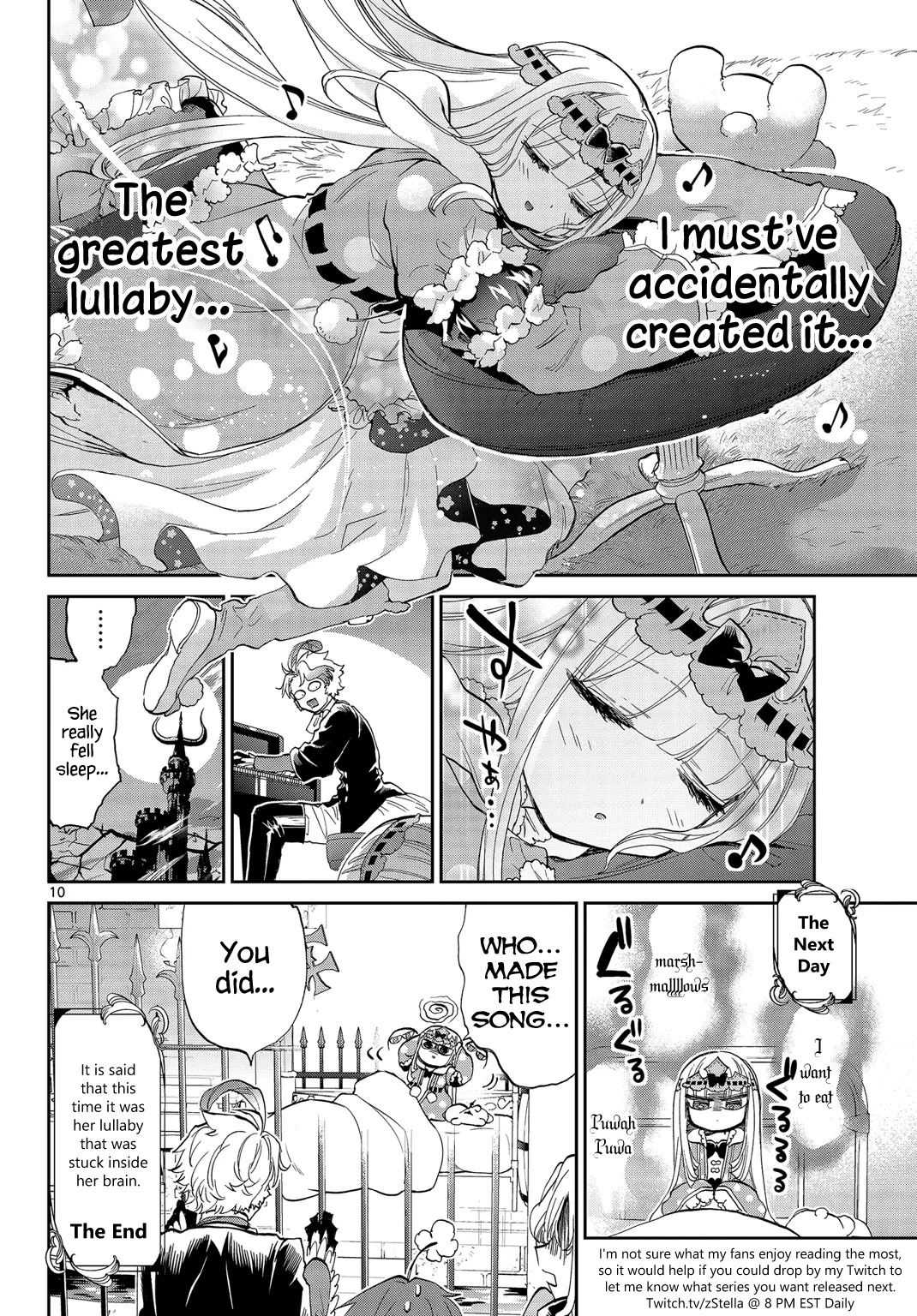 Maou-jou de Oyasumi Chapter 44 page 10 - Chapter 44: Create and Sing