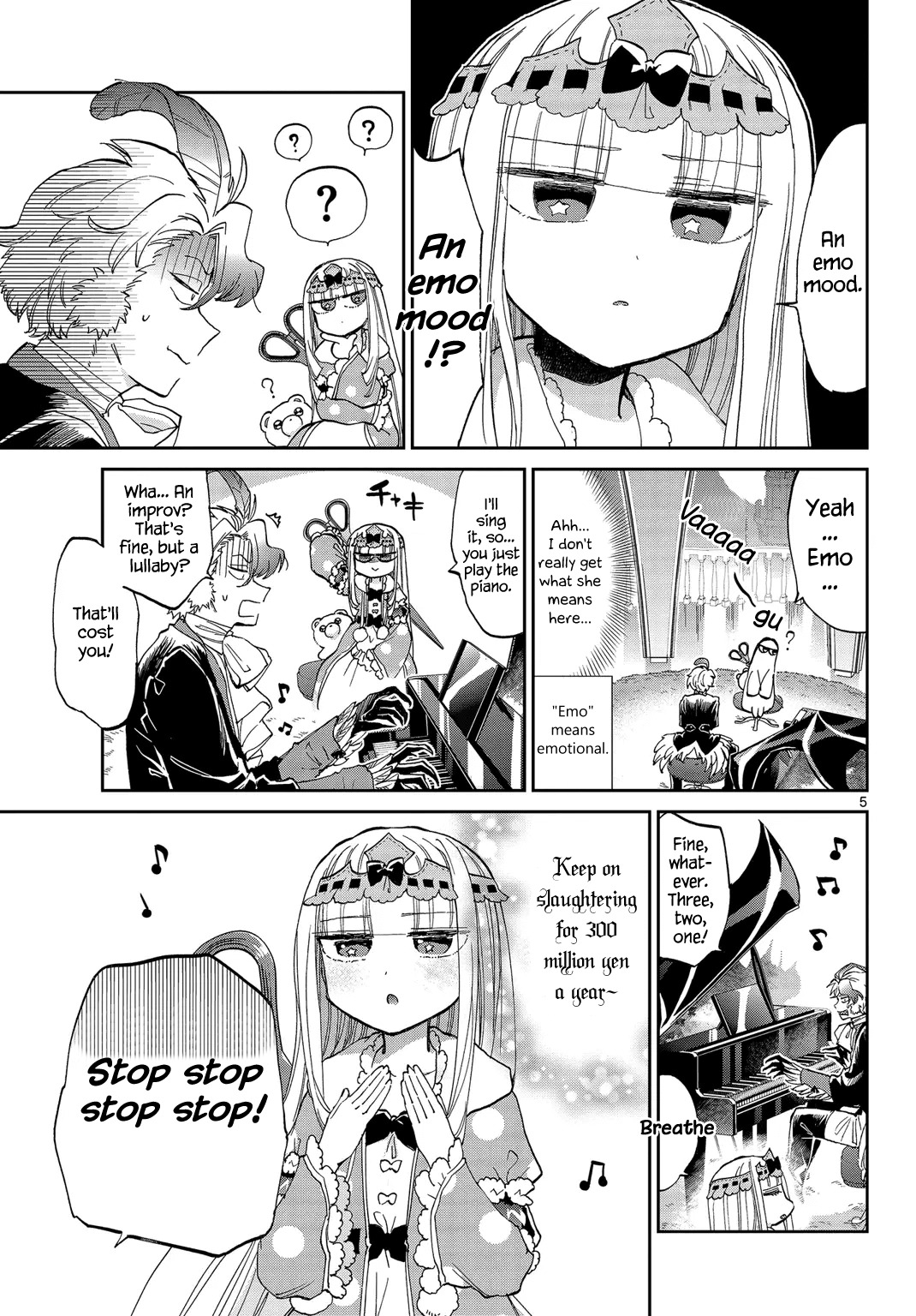 Maou-jou de Oyasumi Chapter 44 page 5 - Chapter 44: Create and Sing