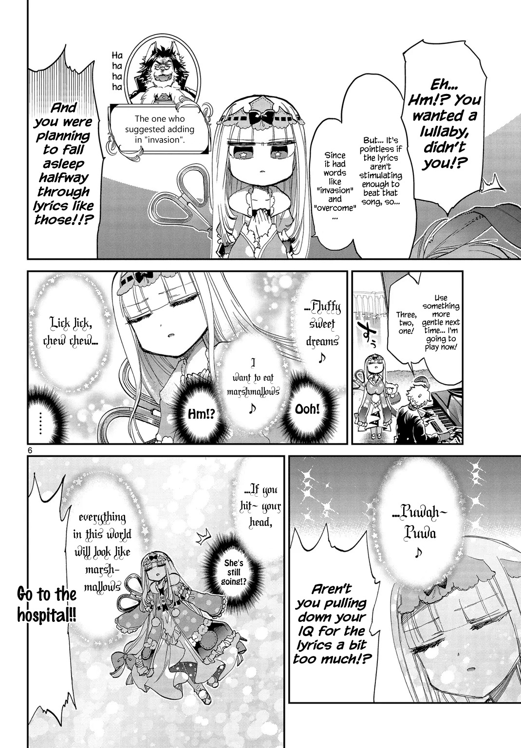 Maou-jou de Oyasumi Chapter 44 page 6 - Chapter 44: Create and Sing