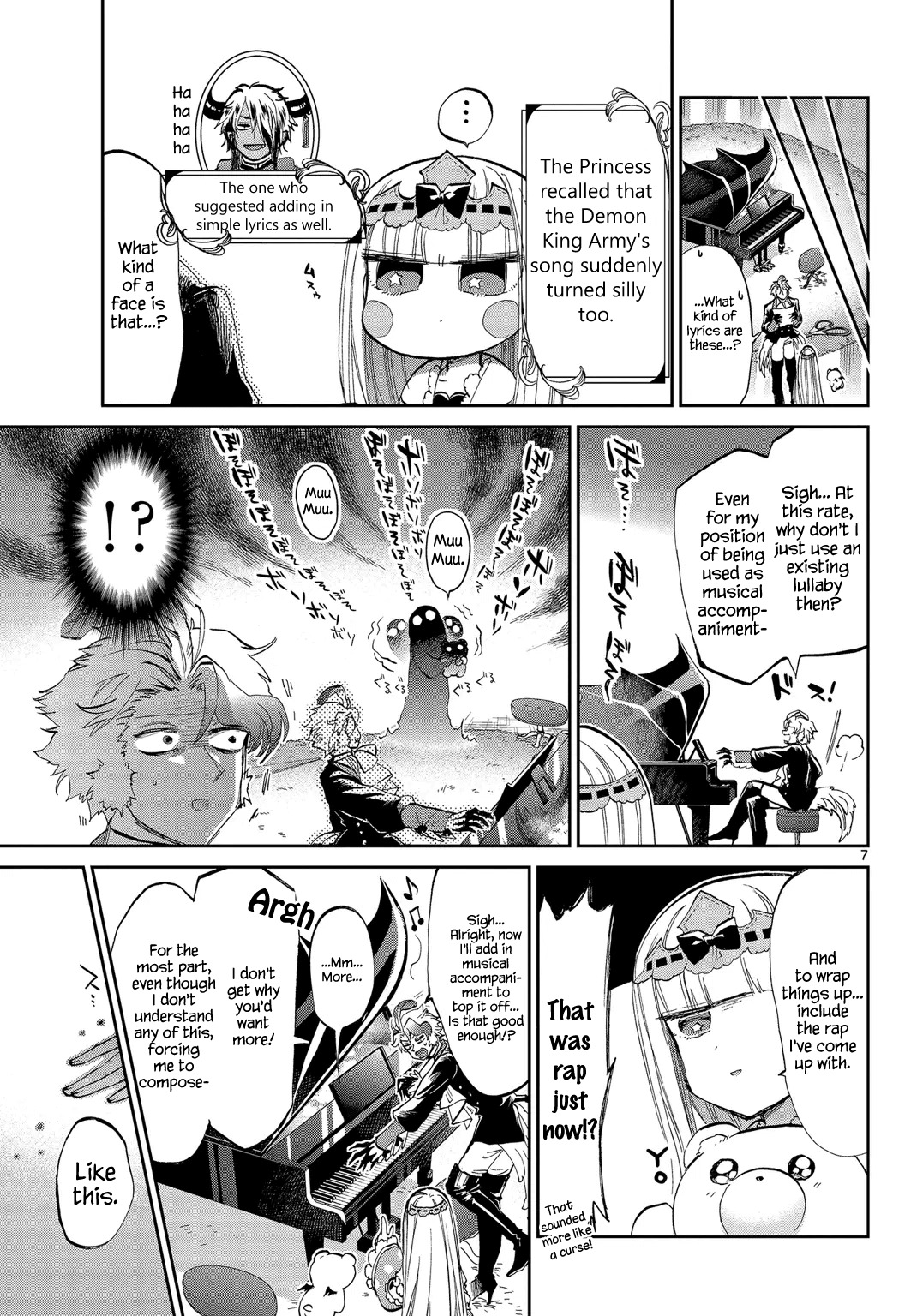 Maou-jou de Oyasumi Chapter 44 page 7 - Chapter 44: Create and Sing