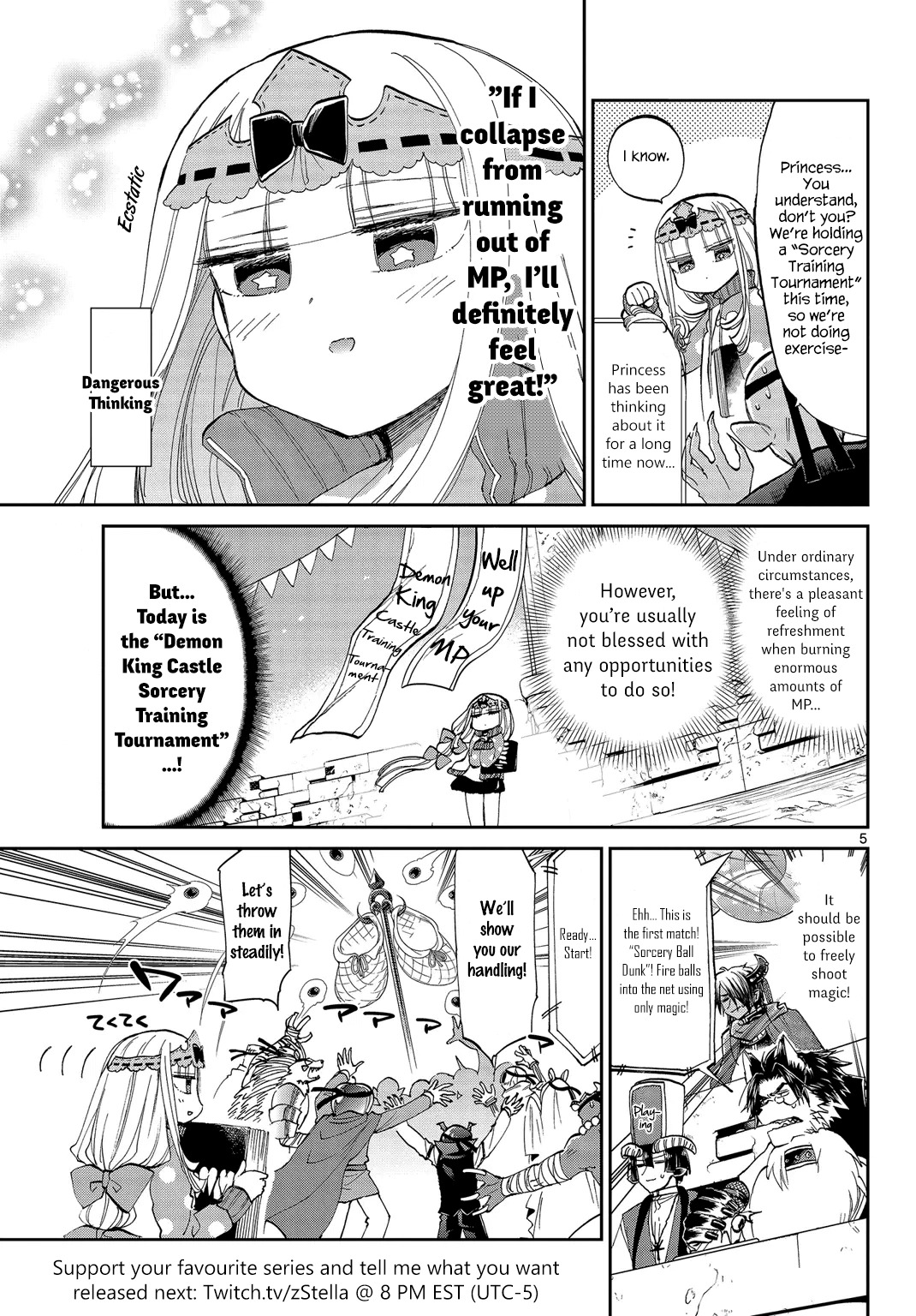 Maou-jou de Oyasumi Chapter 48 page 5 - Chapter 48: Badump! A Sorcery Tournament Filled with Demons!