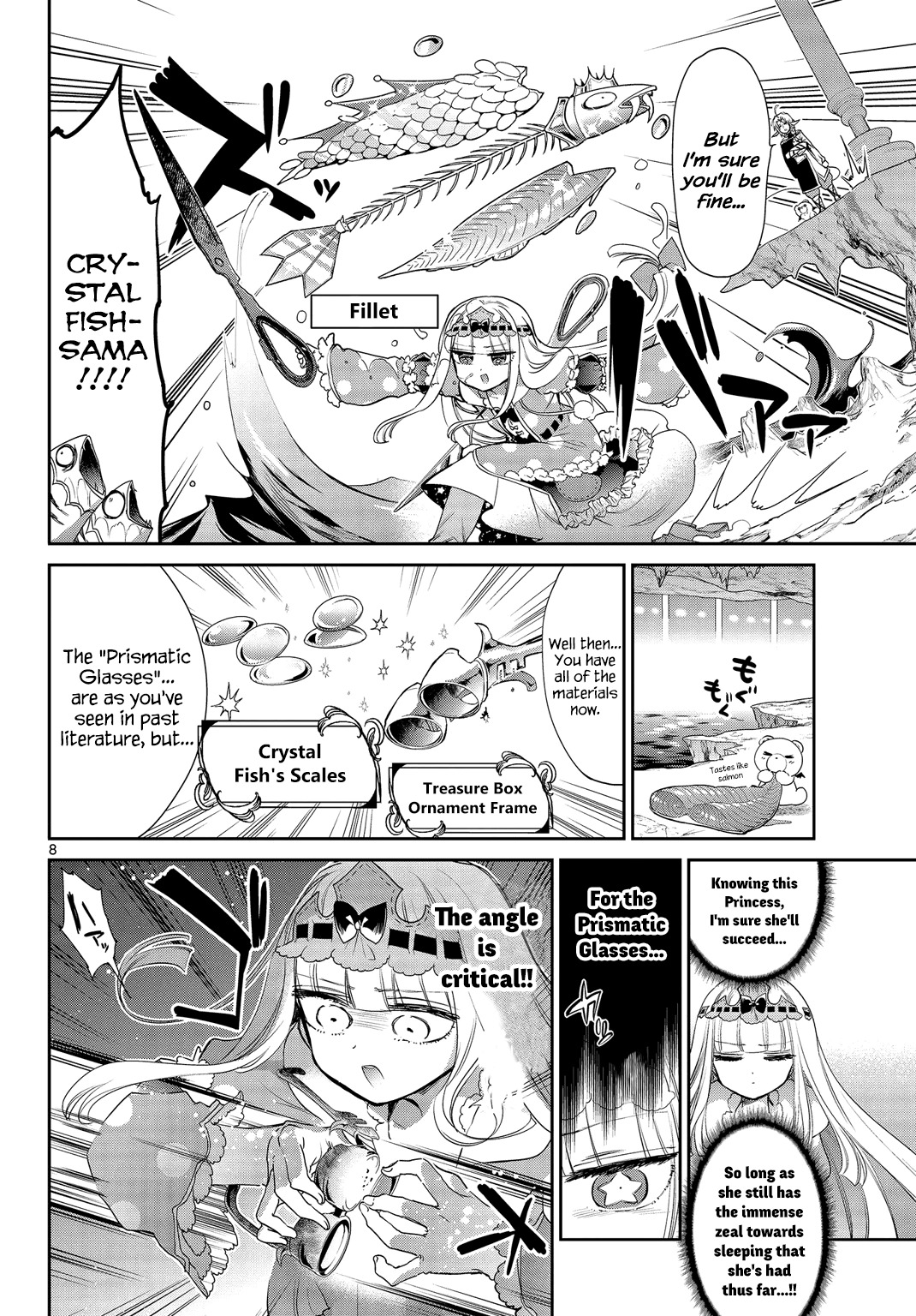 Maou-jou de Oyasumi Chapter 49 page 8 - Chapter 49: I Want to Hit the Helpful Goods Jackpot