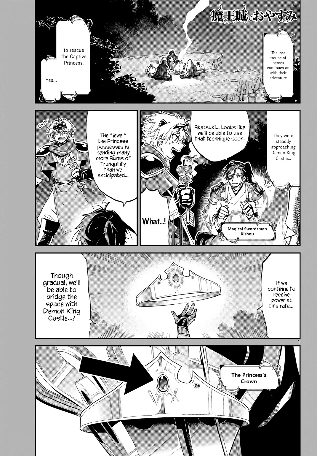 Maou-jou de Oyasumi Chapter 52 page 1 - Chapter 52: I Think That's a Sneaky Capture Method!